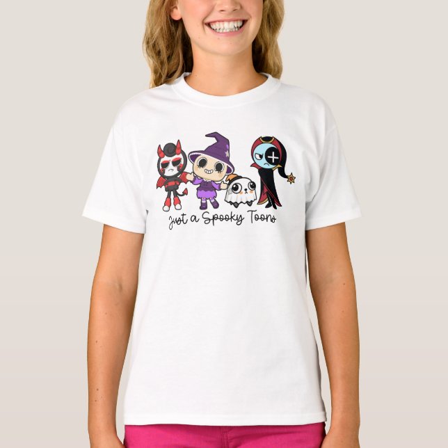 Camiseta Dandy's World Shelly, Pebble Halloween (Frente)