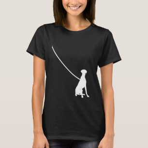 Camiseta Dane Grande na Trela Cachorro Mãe Pai Pet Fofo Fil