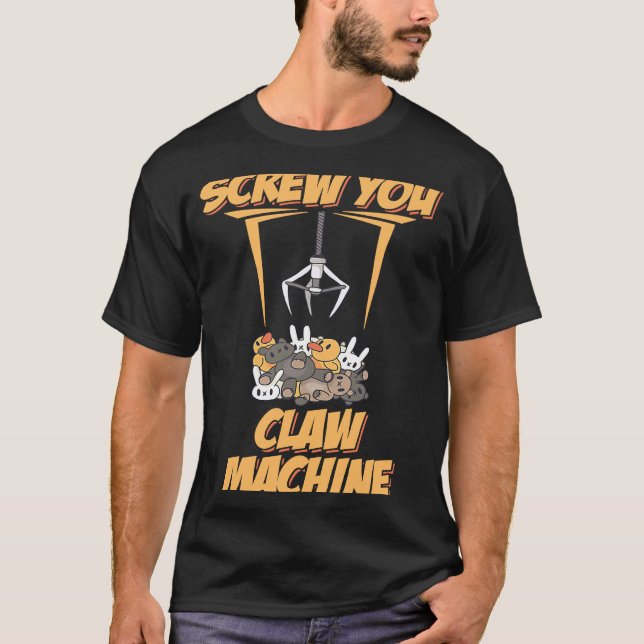 Camiseta Dane-se o jogo do brinquedo da máquina retrô (Frente)