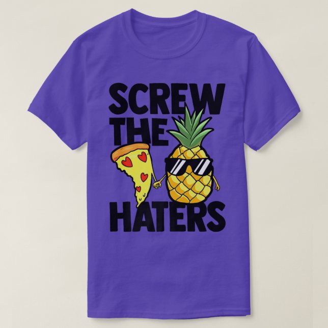 Camiseta Dane-Se Pizza Pizza Comendo Pizza Havaí I (Frente do Design)