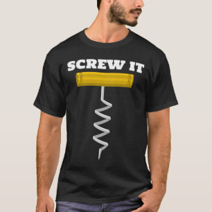 Camiseta Dane-se Vinho Saca-de-rolha Bebendo Vermelho Branc
