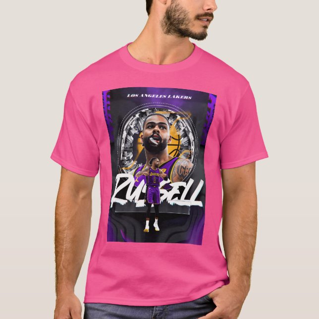 Camiseta D'Angelo Russell Art Basball (Frente)