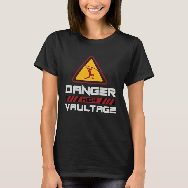 Camiseta Danger High Vaultage Pole Vault Player (Frente)