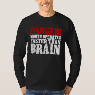 Camiseta Danger Mouth Operates Faster Than Brain