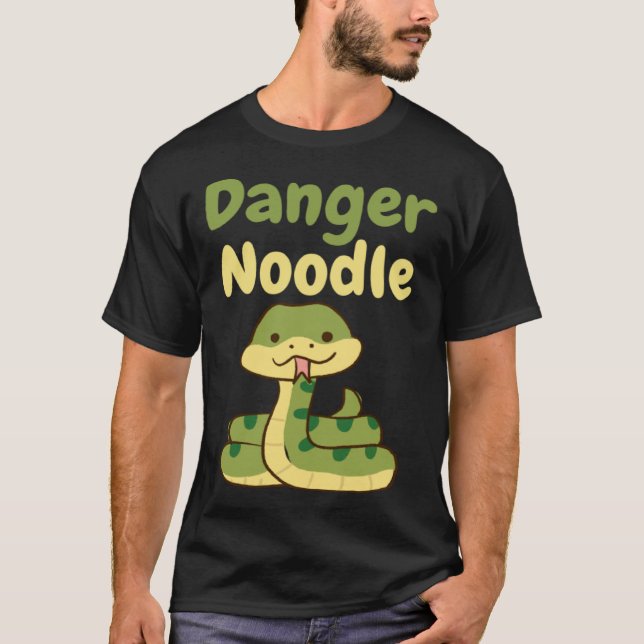 Camiseta Danger Noodle  Cute Snake Reptile (Frente)