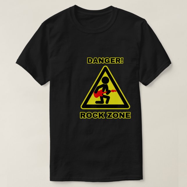 Camiseta Danger Rock ZoneFunny 629 (Frente do Design)