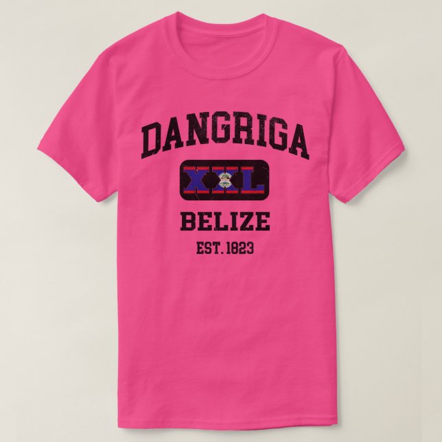 Camiseta Dangriga Belize XXL design Athletic (Frente do Design)