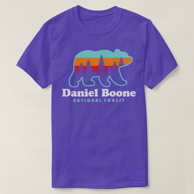 Camiseta Daniel Boone Floresta Nacional Vermelha Gorge Natu (Frente do Design)