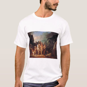 Camiseta Daniel Boone que escolta os colonos