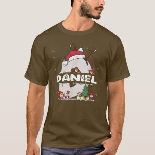 Camiseta Daniel Christmas w Daniel Name para o xmas engraça