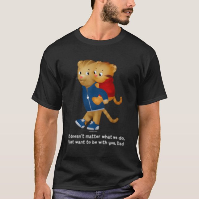 Camiseta Daniel E Pai Tigre Escuro (Frente)