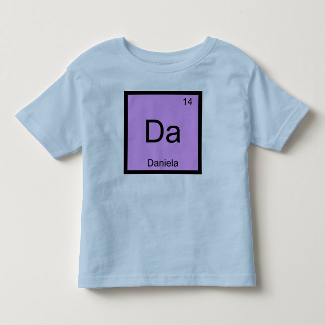 Camiseta Daniela Nome Química Elemento Tabela Periódica (Frente)