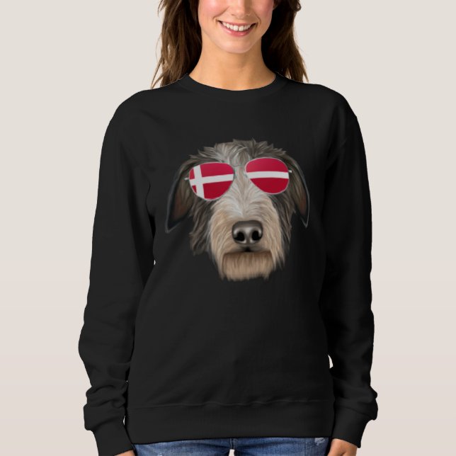 Camiseta Danish Flag Alaskan Malamute Dog Denmark Pocket (Frente)