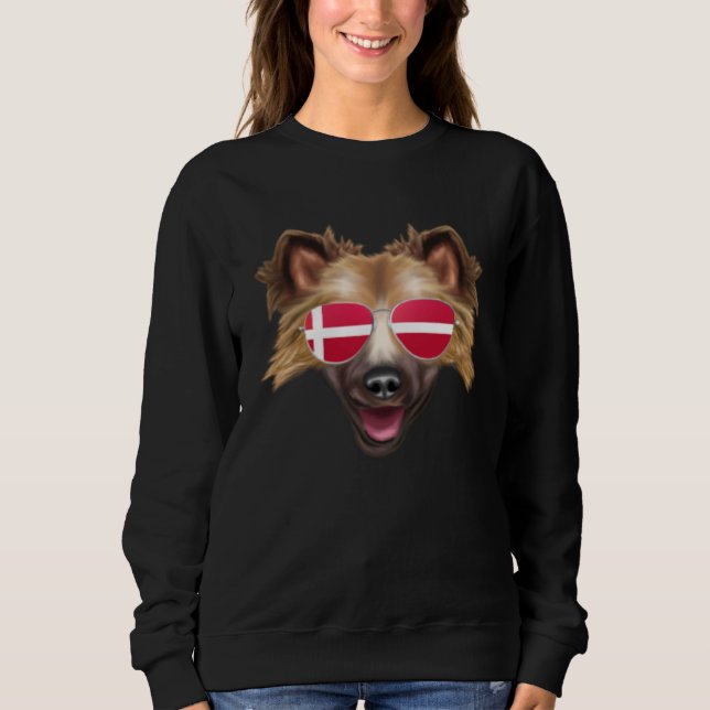 Camiseta Danish Flag Australian Cattle Dog Dog Denmark Pock (Frente)