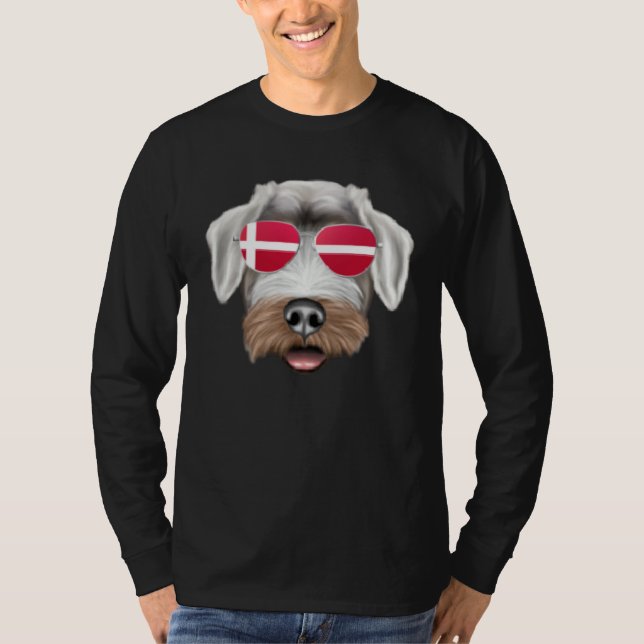 Camiseta Danish Flag Chinese Shar Pei Dog Denmark Pocket (Frente)