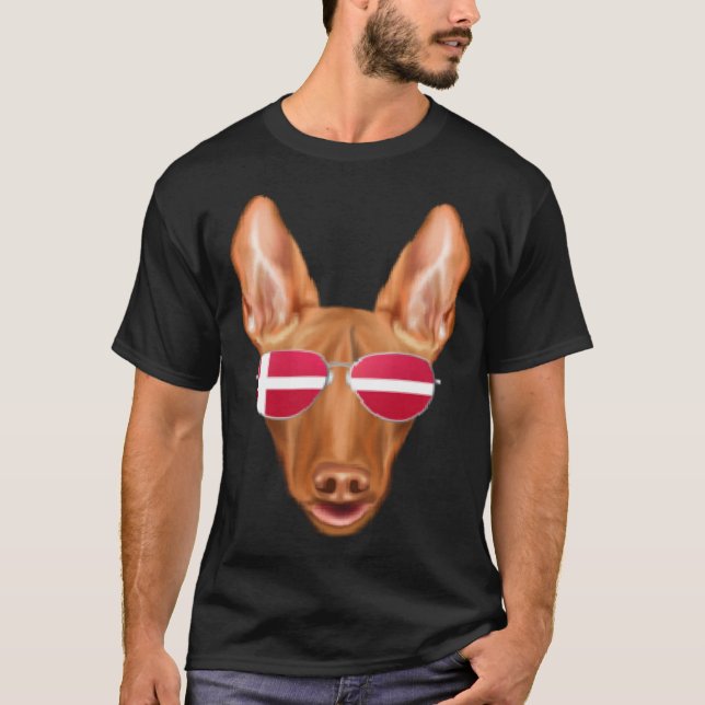 Camiseta Danish Flag Old English Sheepdog Dog Denmark Pocke (Frente)