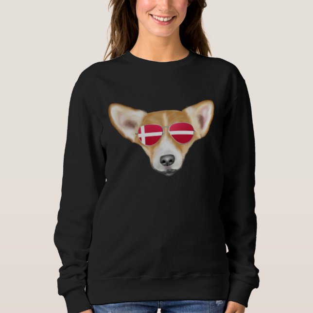 Camiseta Danish Flag Pembroke Welsh Corgi Dog Denmark Pocke (Frente)