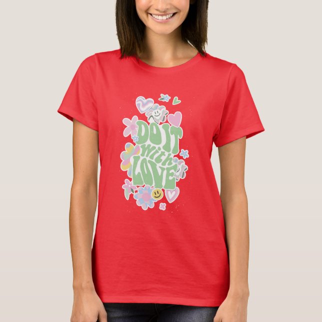 CAMISETA DANISH PASTEL RETRO FAÇA ISSO COM AMOR (Frente)