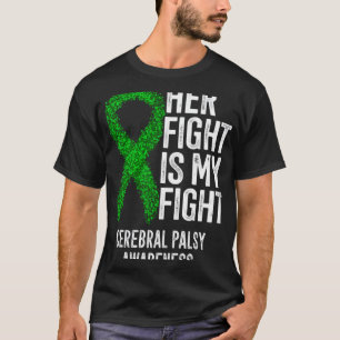 Camiseta Dano Cerebral A Luta Dela é Minha Luta Paralisia C