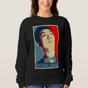 Camiseta Dano emocional meme cara asiático humor sarcástico