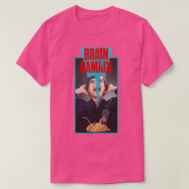 Camiseta Danos cerebrais Dor de cabeça Compradora1988VHSGas (Frente do Design)