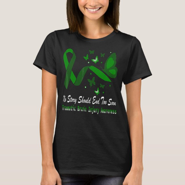 Camiseta Danos cerebrais traumáticos Sensibilização Apoio à (Frente)