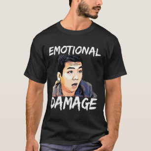 Camiseta Danos Emocionais Memória Sarcástica A Cara Asiátic