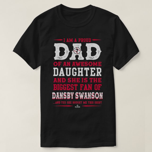 Camiseta Dansby Swanson Ela Me Comprou Essa Roupa (Frente do Design)