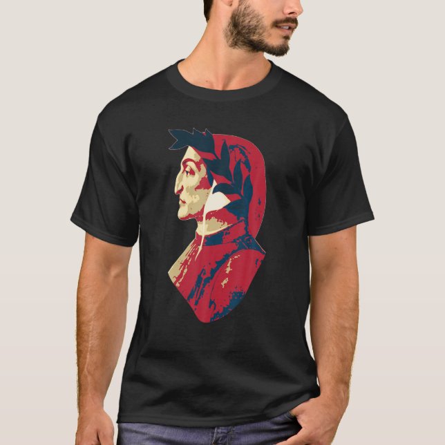 Camiseta Dante Alighieri Famoso Poeta E Escritor Italiano (Frente)