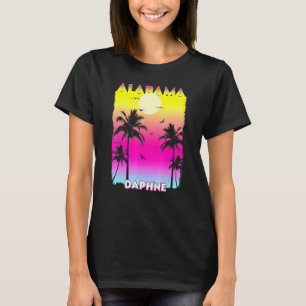Camiseta Daphne Alabama Al Summer Vintage Sunset