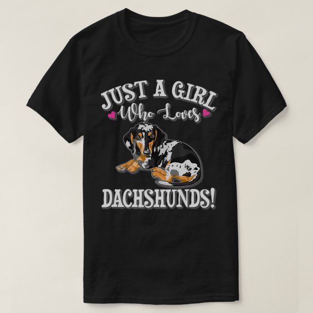 Camiseta Dapple Dachshund (Frente do Design)