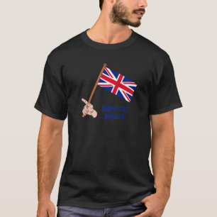 Camiseta Daqui O Reino Unido Quebra A Demissão Boa Tchau Bo