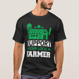Camiseta Dar apoio ao seu agricultor Presente para as Mulhe