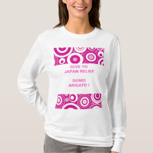 CAMISETA DAR ÀS ONDAS SÍSMICAS DO ALIVIO JAPÃO