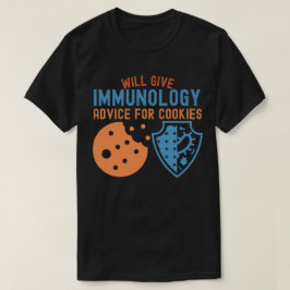 Camiseta Dar conselhos de imunologia para cozinheiros