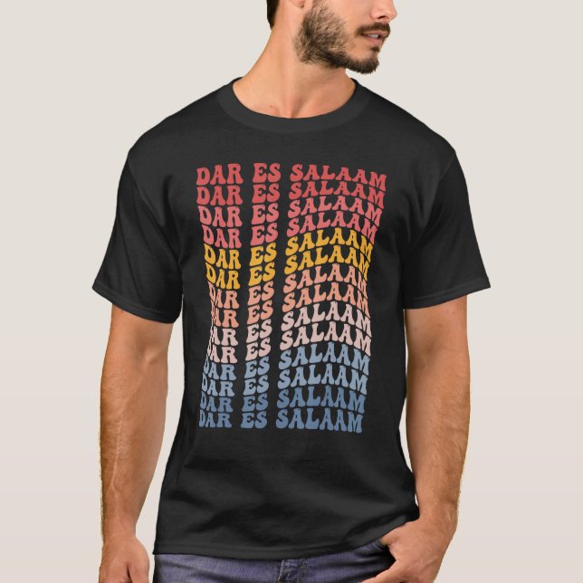 Camiseta Dar es Salaam City Groovy Retro (Frente)