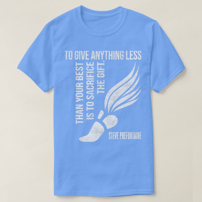 Camiseta Dar Qualquer Coisa Inferior À Melhor Pré-Contato 1 (Frente do Design)