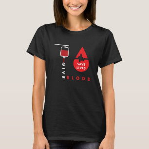 Camiseta Dar Sangue - Salvar Vidas - Doador De Sangue - Sal