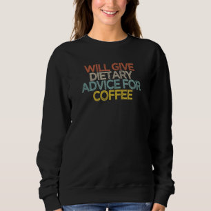 Camiseta Dará Aconselhamento Dietético Para Café