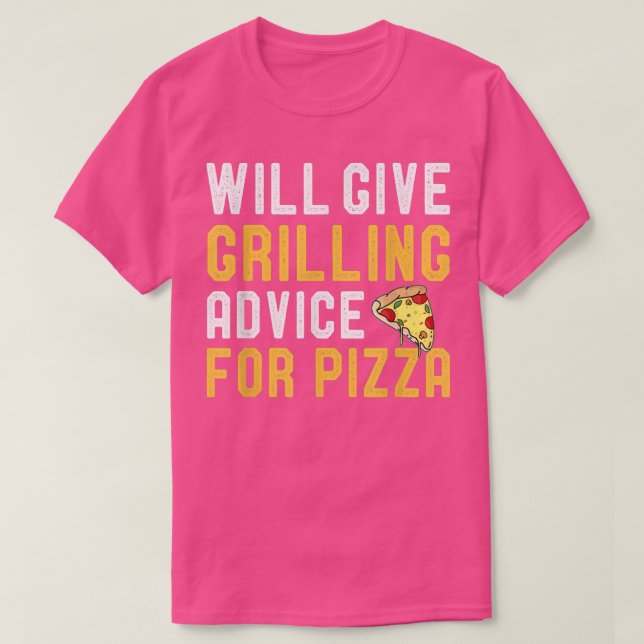 Camiseta Dará Aconselhamento Para A Grelha Da Pizza, Barb D (Frente do Design)