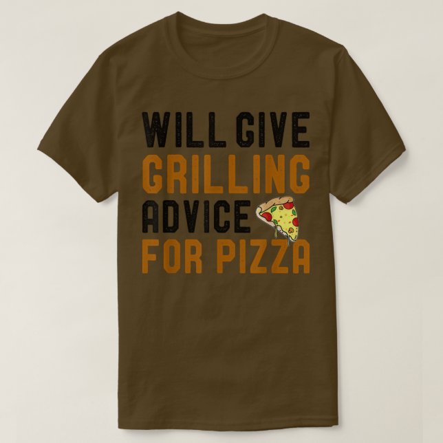 Camiseta Dará Aconselhamento Para A Grelha Da Pizza, Barb D (Frente do Design)