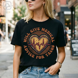 Camiseta Dará Conselho Médico por Tacos Enfermeira Cinco de