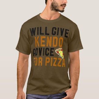 Camiseta Dará Conselhos A Kendo Para Pizza Arte Marcial Eng