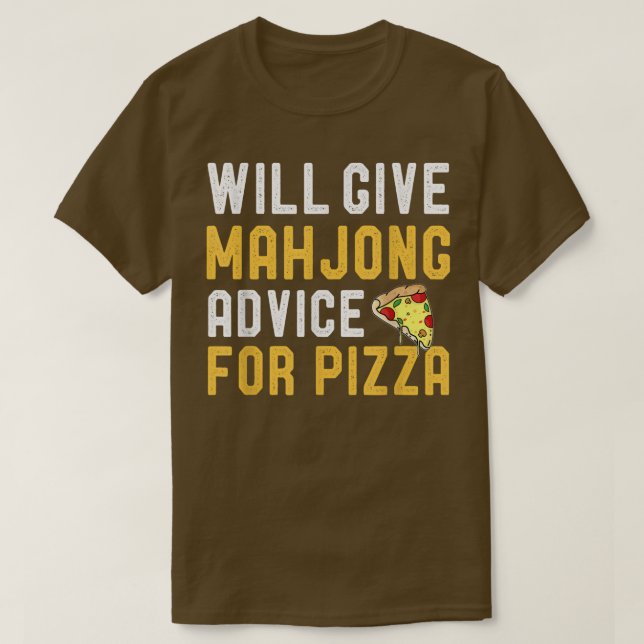 Camiseta Dará Conselhos A Mahjong Para A Base De Azulejo En (Frente do Design)