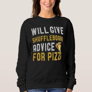 Camiseta Dará Conselhos De Bordo De Shuffleboard Para Pizza