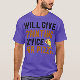 Camiseta Dará Conselhos De Pintura Para Pizza Engraçada Piz