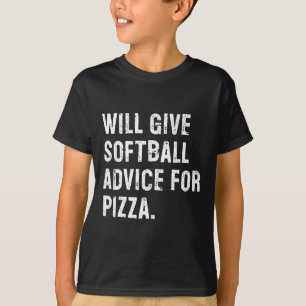 Camiseta Dará conselhos suaves para pizza piada suave Coa
