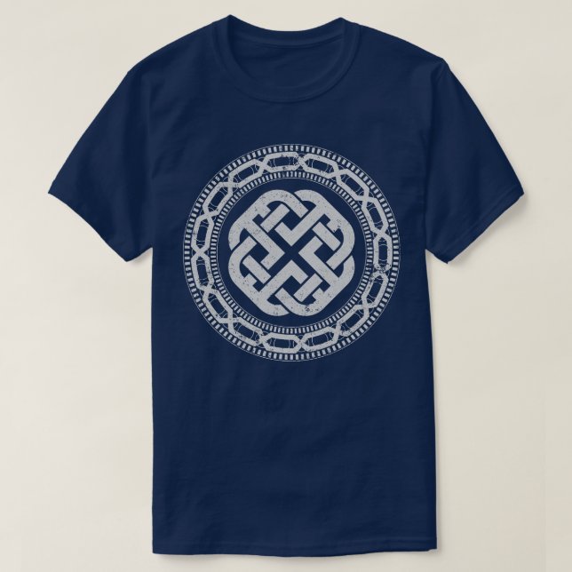 Camiseta Dara Knot Norse Runge Viking Northmen Mythology (Frente do Design)
