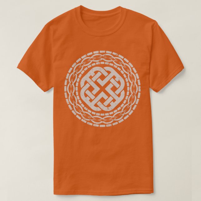 Camiseta Dara Knot Norse Runge Viking Northmen Mythology 1 (Frente do Design)