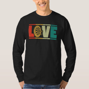 Camiseta Dardos adoram mísseis Dart Bullseye Player Valen